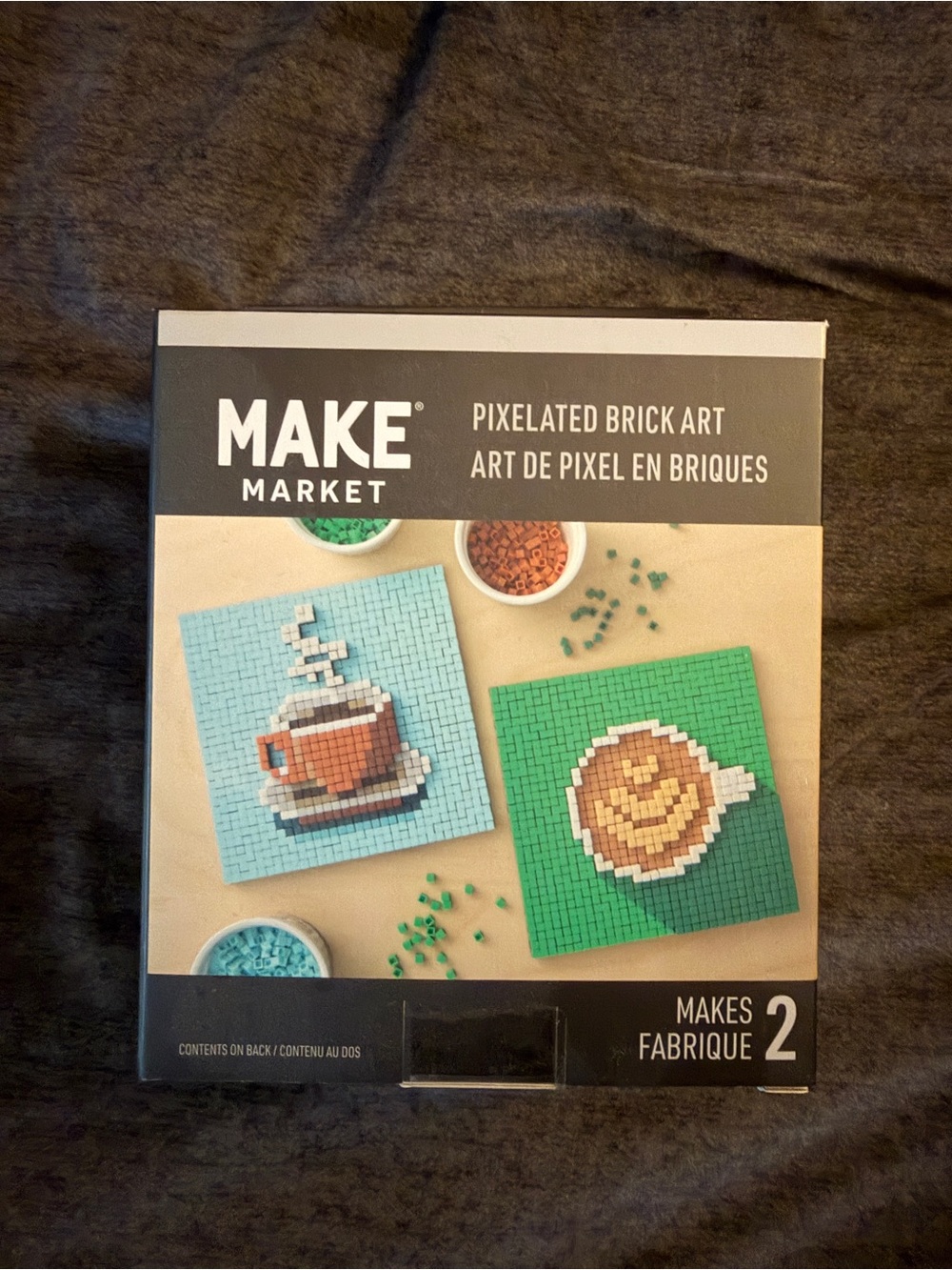 Make Market Coffee Pixelated Brick Art Kit 3148 Pieces Makes 2